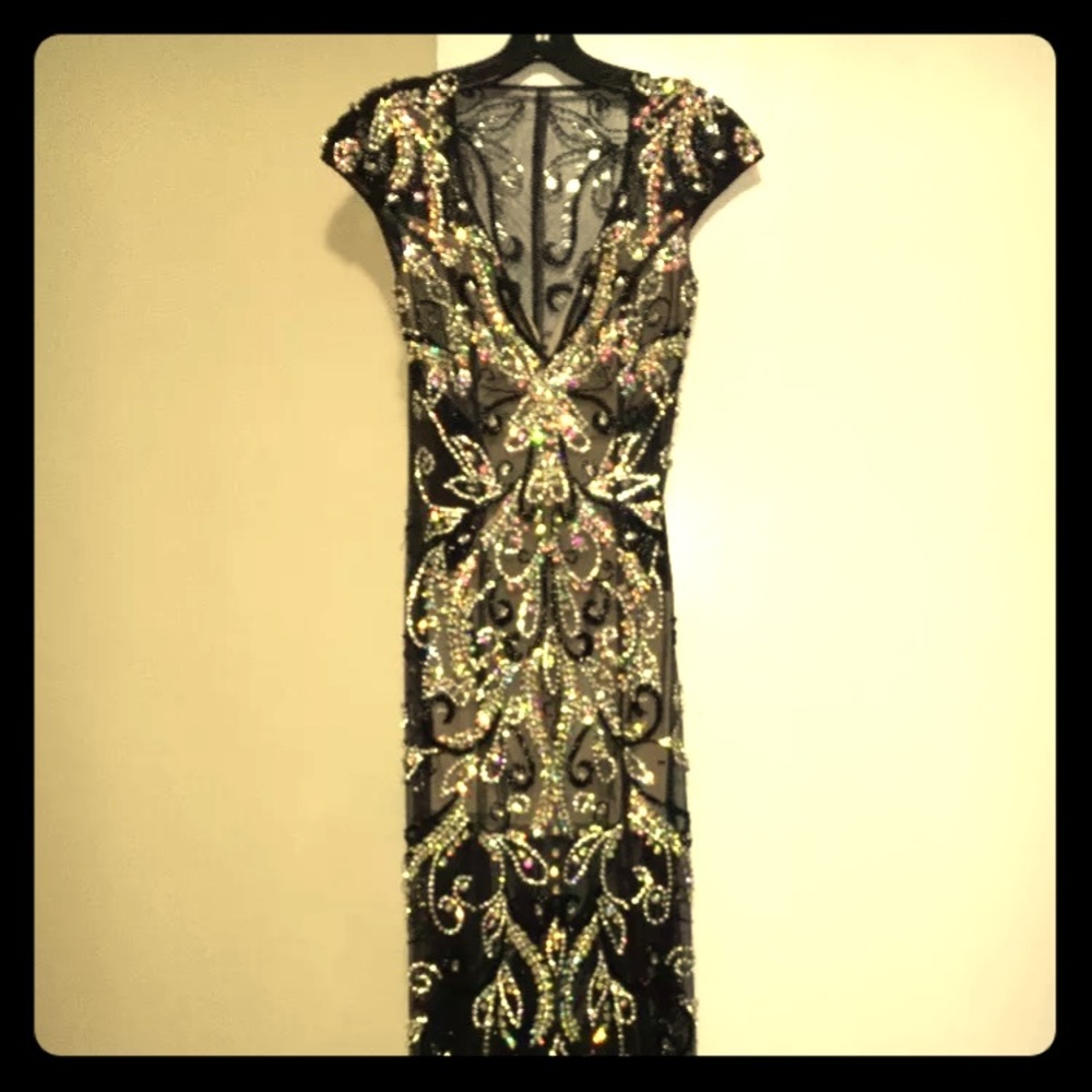 Hand beaded Jonathan Kayne Pageant Gown